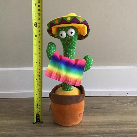 Speak Talk Sound Record Repeating Toy Cactus Toy Children Home Decor - Picture 6 of 6